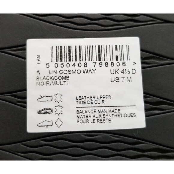 Clarks Un Cosmo Way Black Suede Block Heel Loafer Womens Size 7 READ - Picture 11 of 11